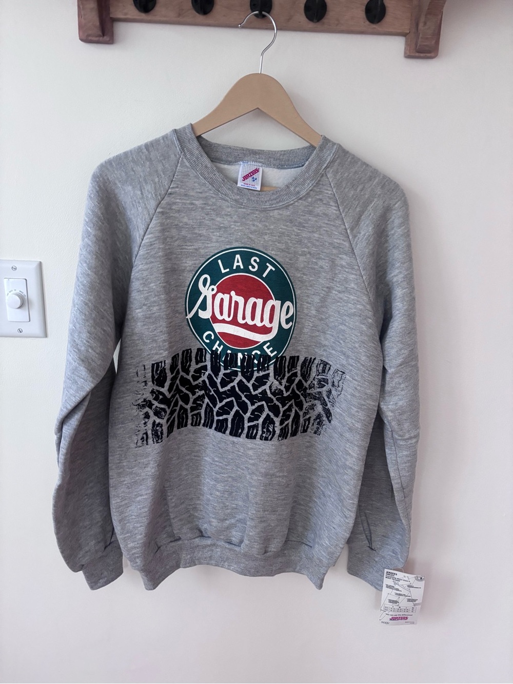 NWT Vintage 90s Last Chance Garage Jerzees Crewneck Made in USA Size M Deadatock